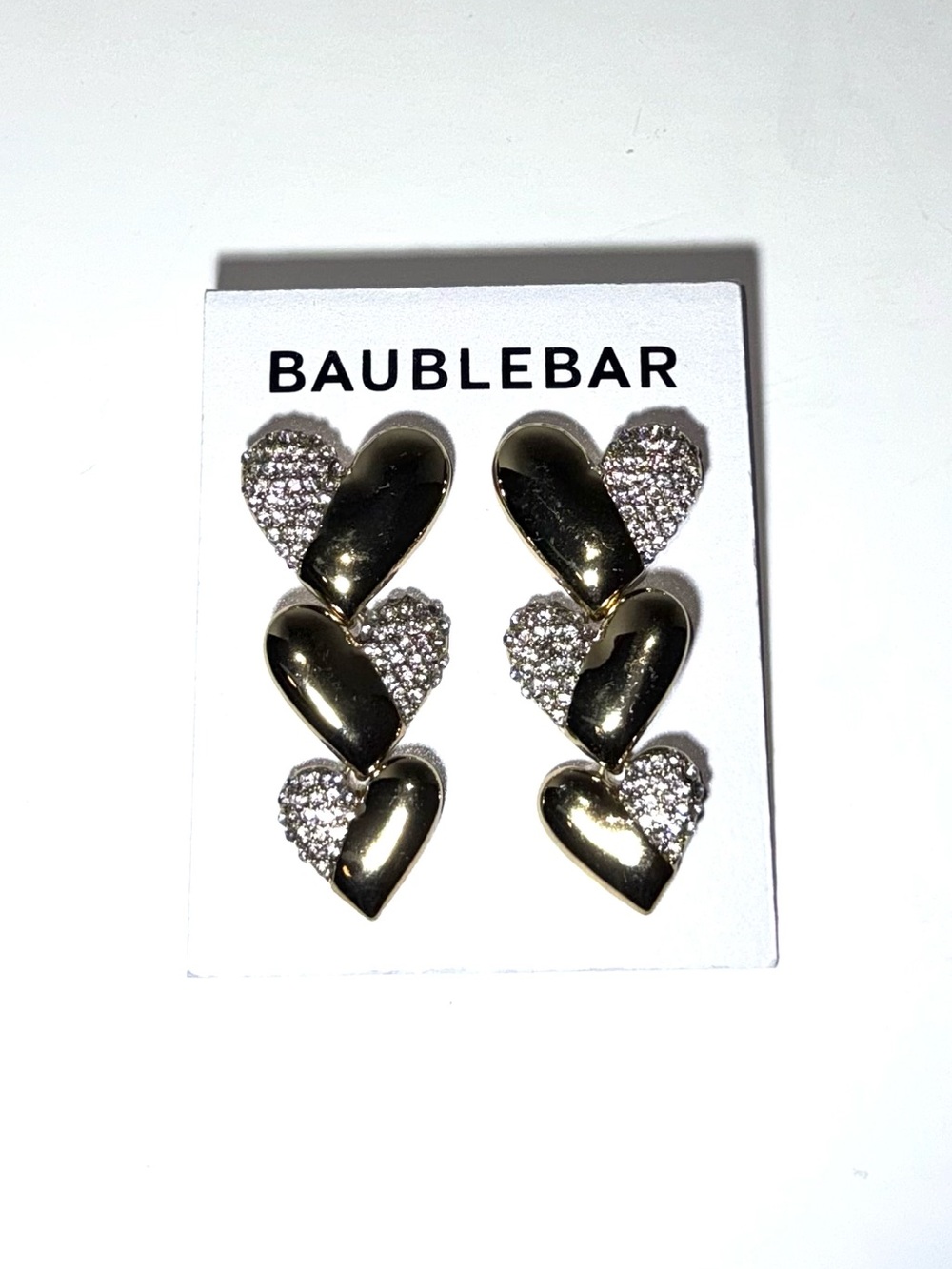 Baublebar Crystal Heart Earrings